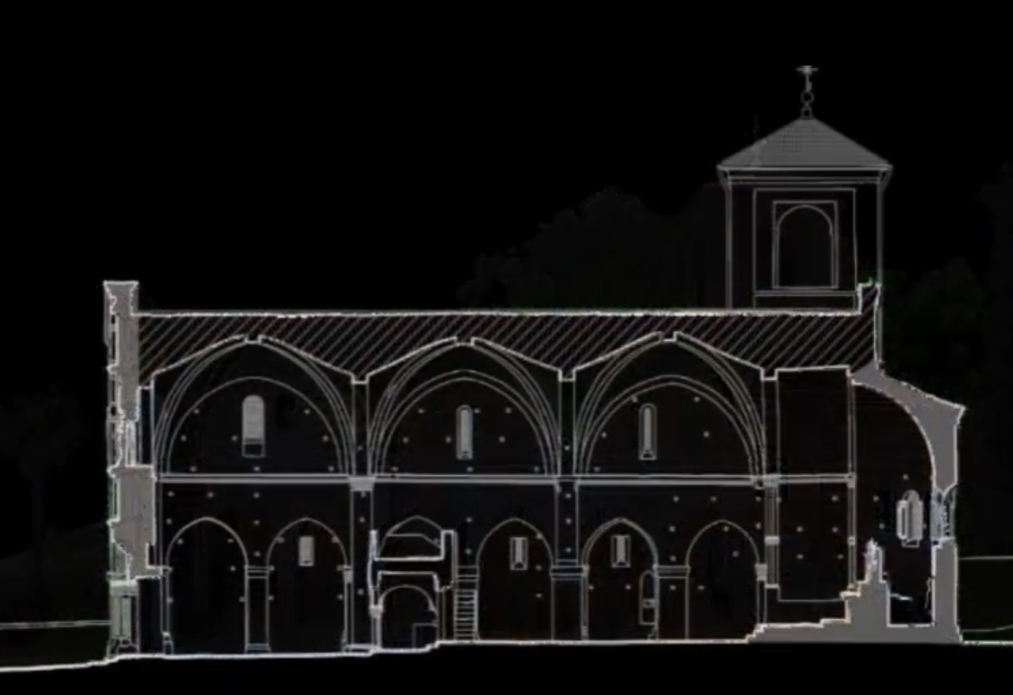 Facade & Section using 3D Laser Scanner